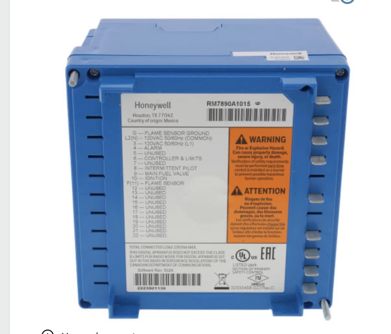 Honeywell Burner Controls RM7890A1015